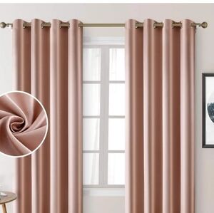 2 Panel Elegant Rose gold Curtains